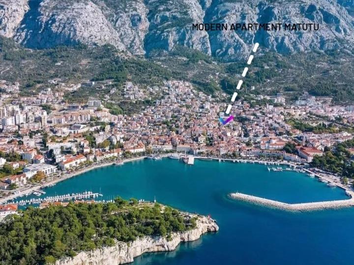 "Modern Apartment Matutu" - Parking Is In The Garage Makarska Kültér fotó